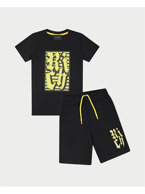 John Richmond children's t-shirt and Bermuda shorts set JOHN RICHMOND | RBP25065CJBLACK